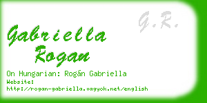 gabriella rogan business card